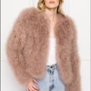 Lamarque feather jacket NWT